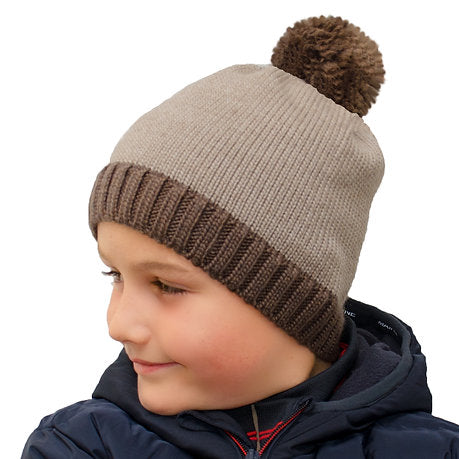 Boy's Bobble Hat Beige