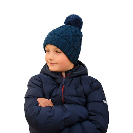 Fleece Lined Hat for Boys Navy
