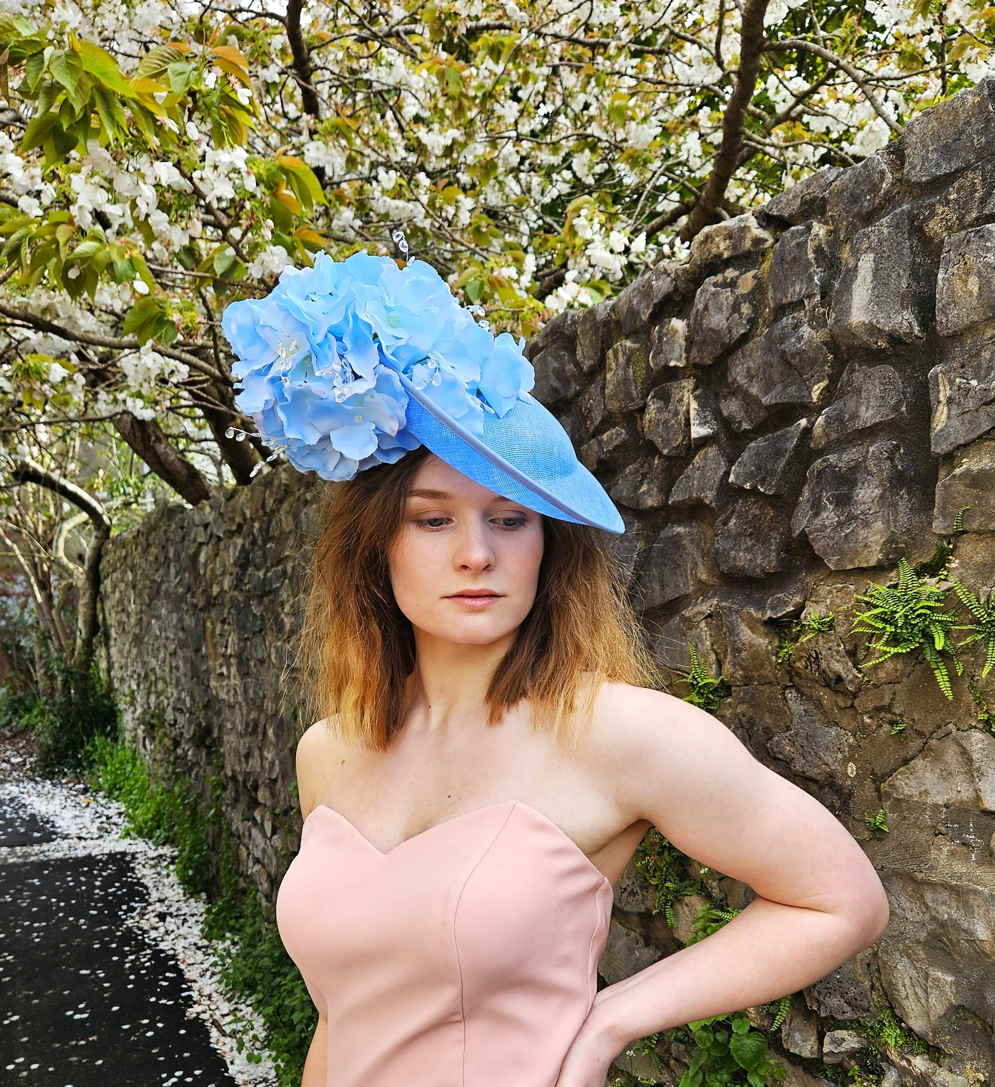 fascinator blue