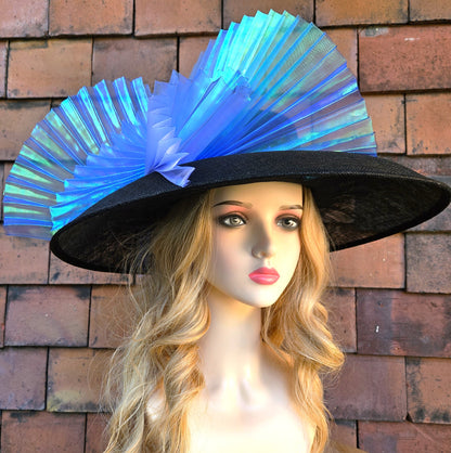 teal ascot hat