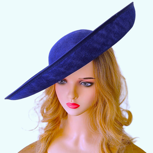 Navy Ascot Hat