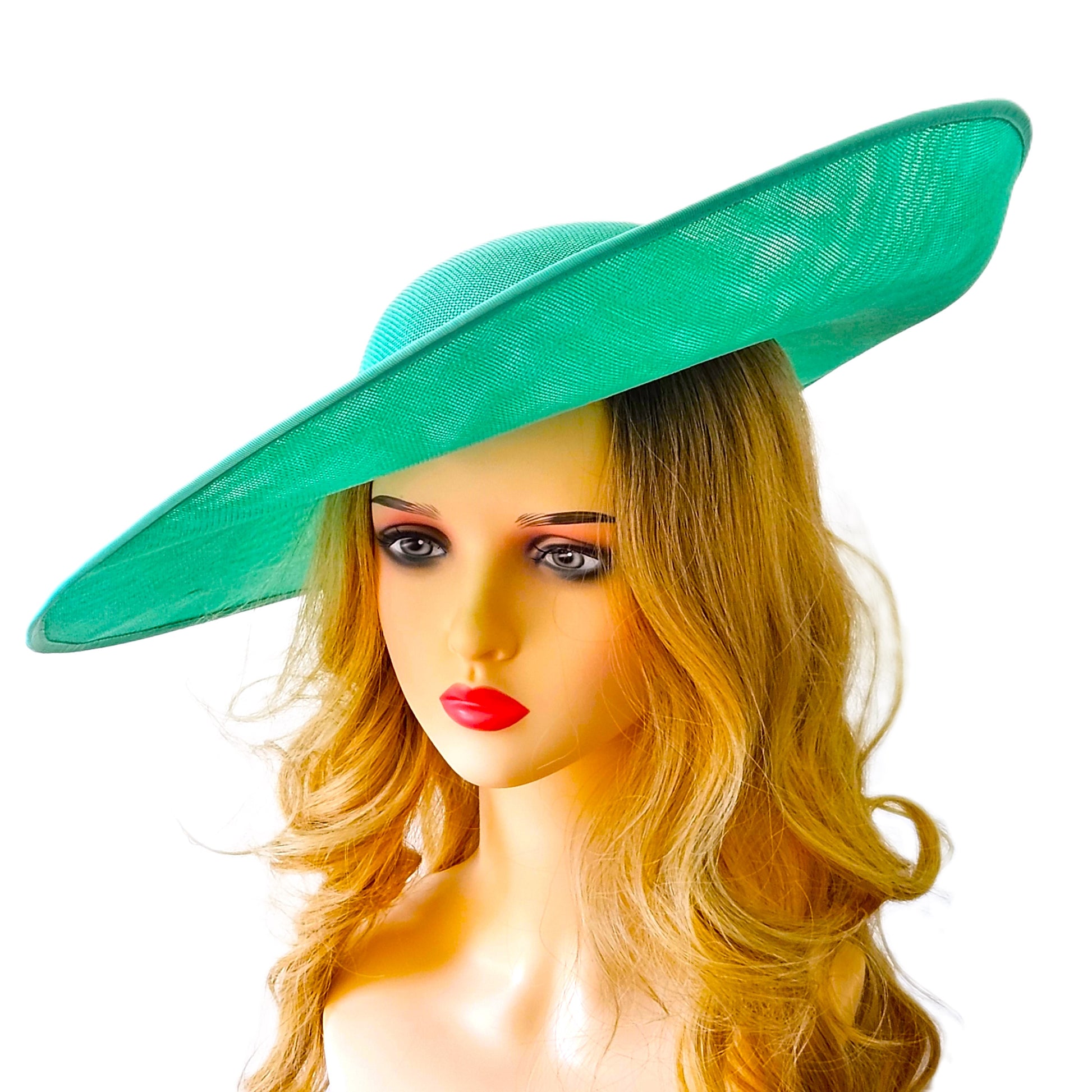 Teal Hat Wedding