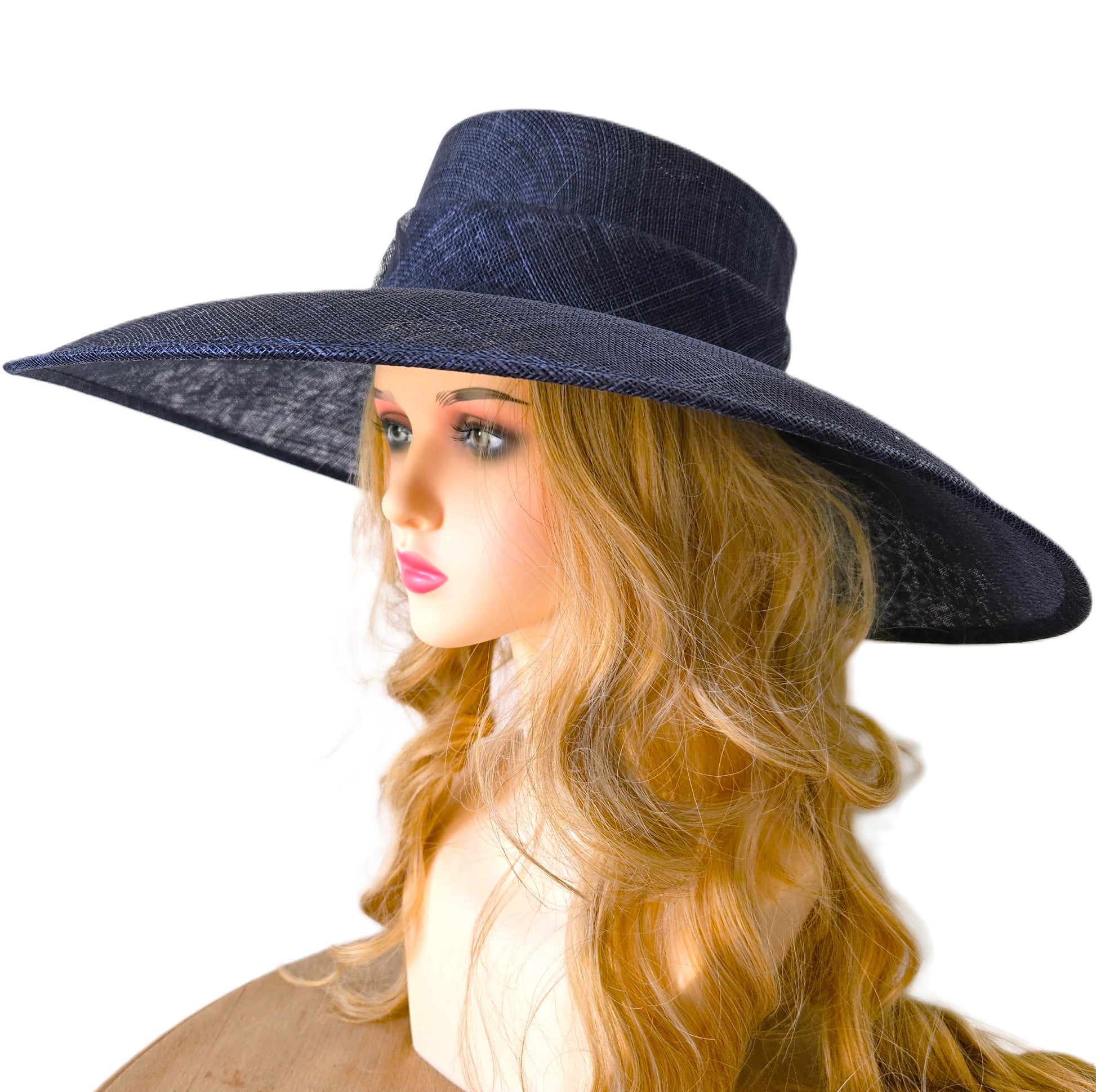 Wedding hat navy