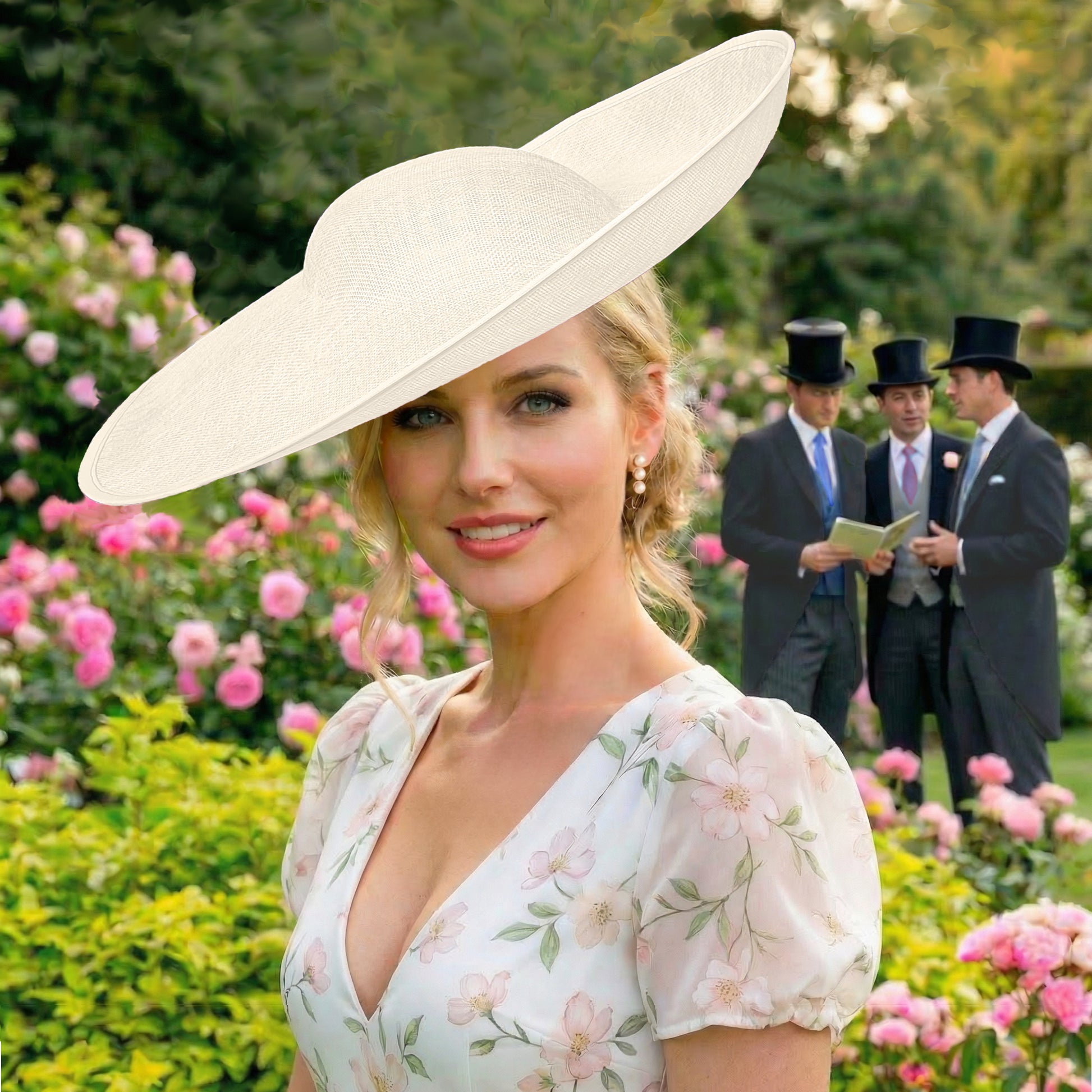 white hat ascot