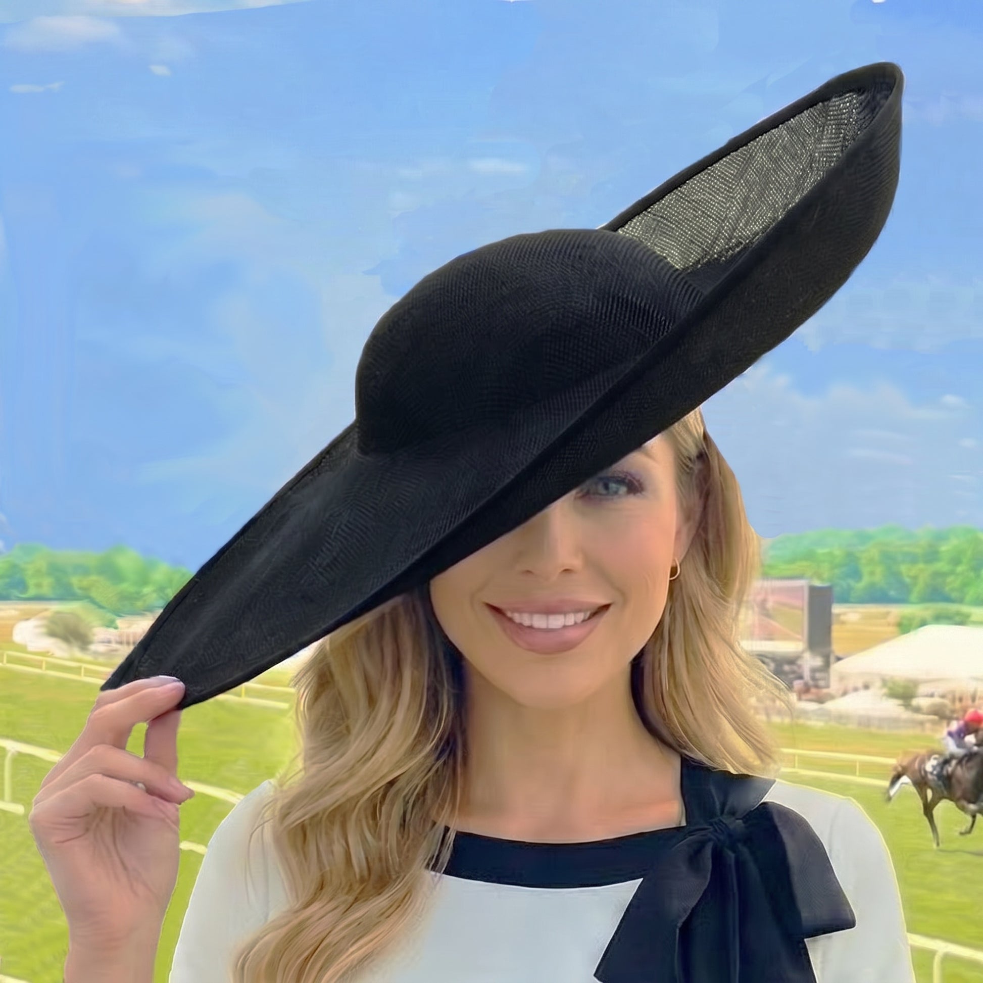large black hat races wedding