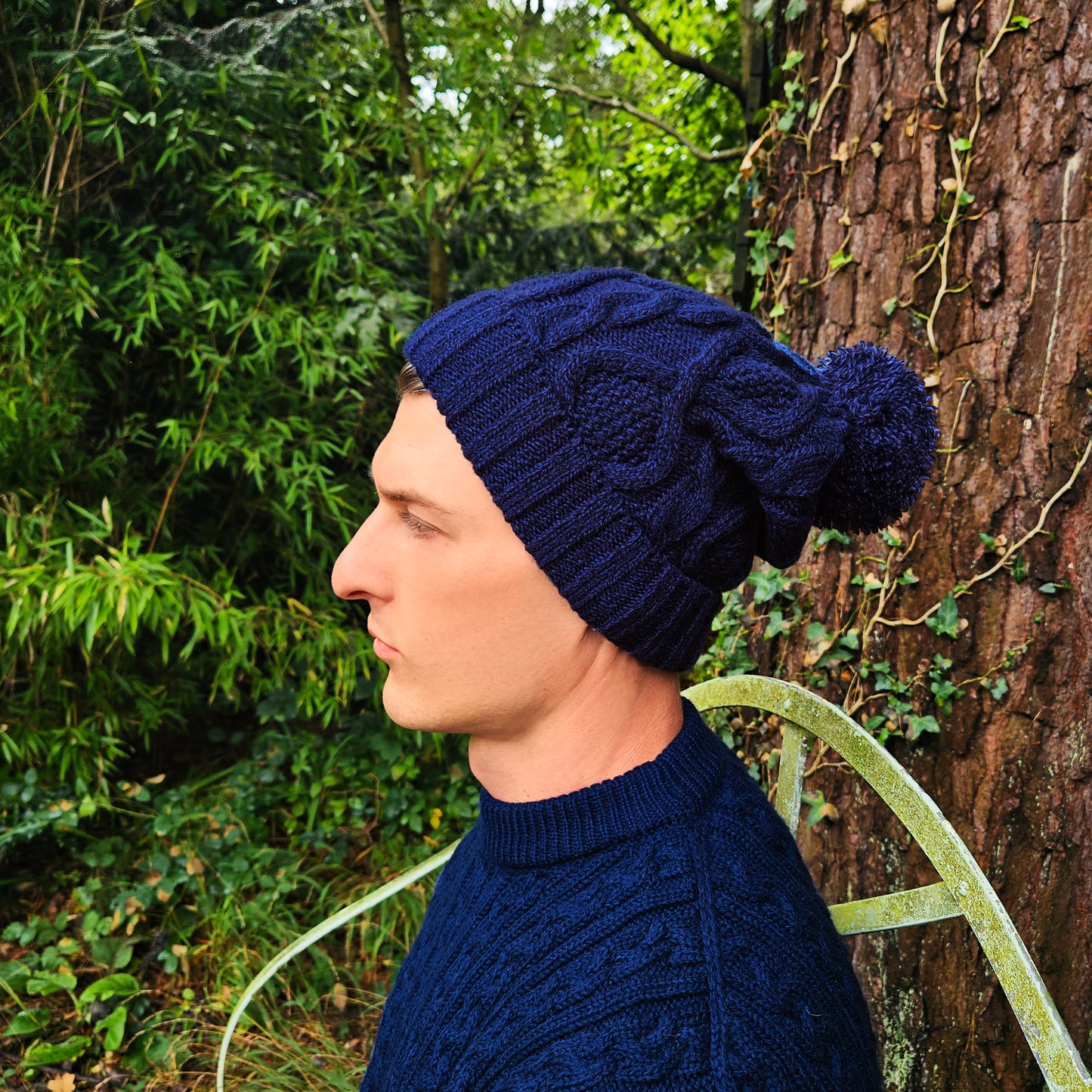 Navy beanie men