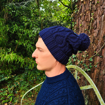 Navy beanie men