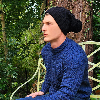 Slouch beanie black men