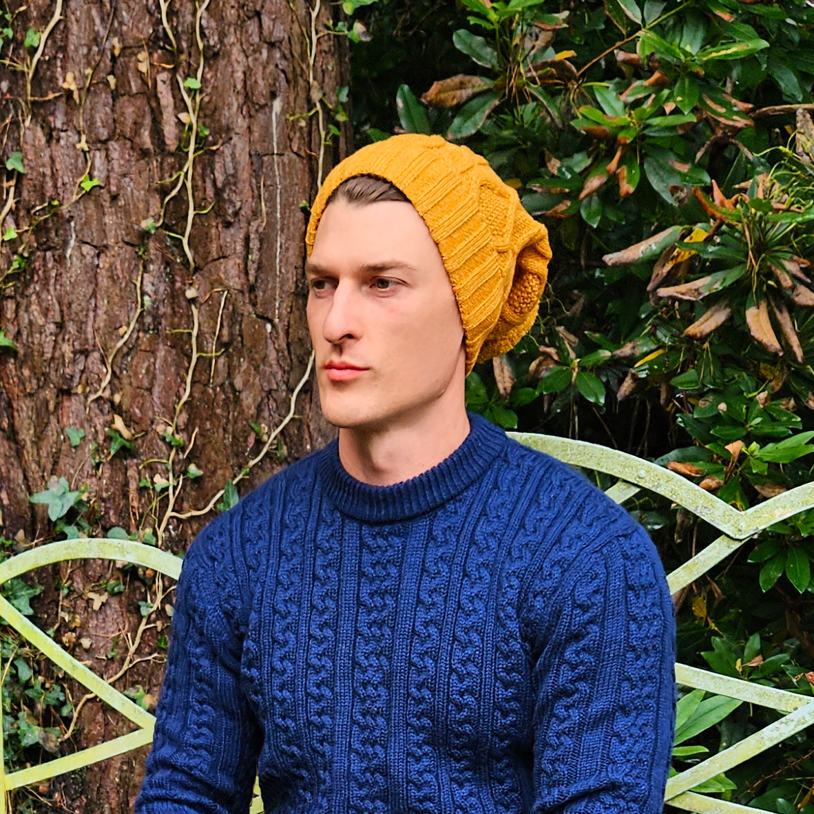 mustard hat men