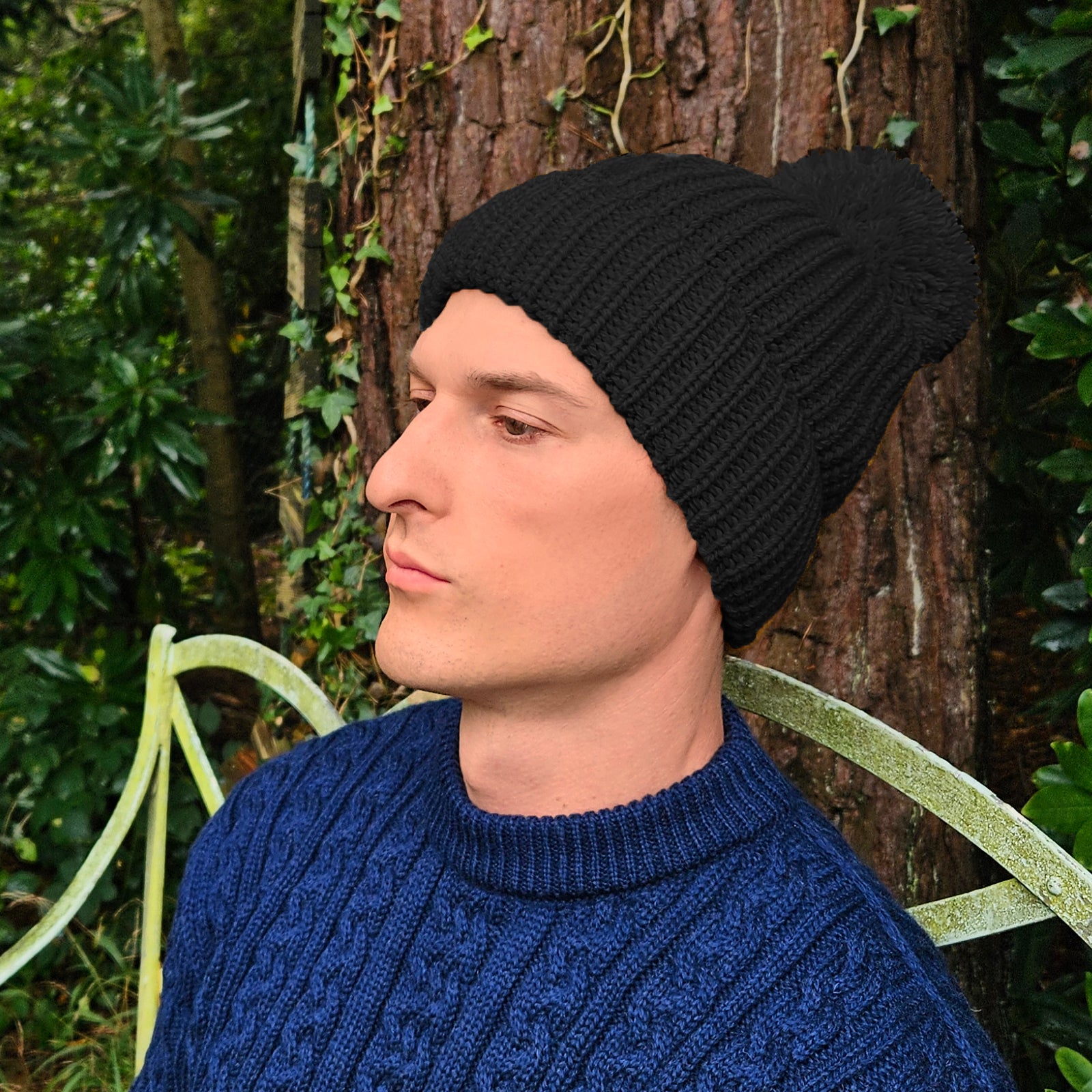 Bobble hat for men
