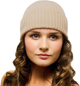 Ladies Beanie Cream Woolly Hat for Women – Women’s Winter Hat