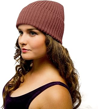 Beanie thick 50% Wool Knitted Winter hat - Beanie hat for Men Women Man Woman