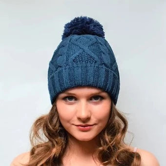 Hat Snow Blue