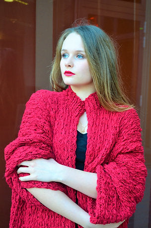 Cardigan Pink Red