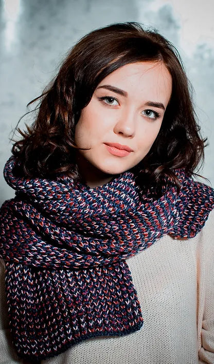 Scarf Diversity Purple Blue