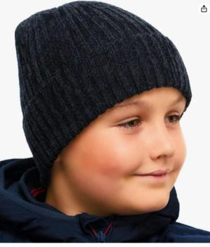 Boy’s Beanie Grey Woolly Hat – Winter Hats for Boys age 5, 6, 7, 8, 9, 10, 11, 12 y.o.