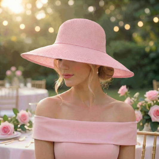 ladies wedding hat pink