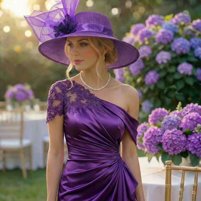 purple Kentucky derby hat